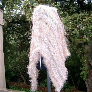Ladies Poncho & Hat. Handmade - Prism Yarn
